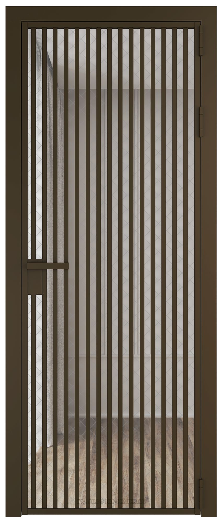 11 AG стекло Ромб серебро цвет профиля Деорэ