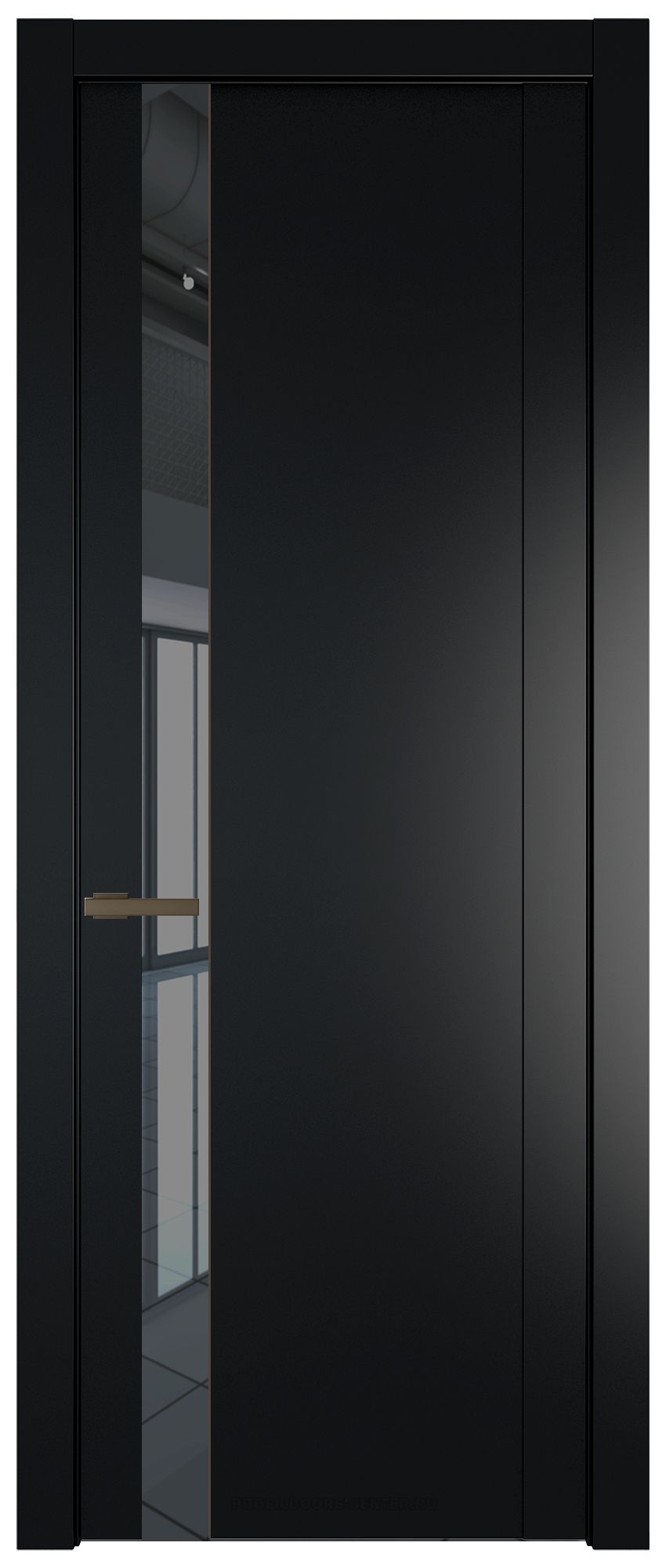 1.2P Блэк Зеркало Grey молдинг Деорэ