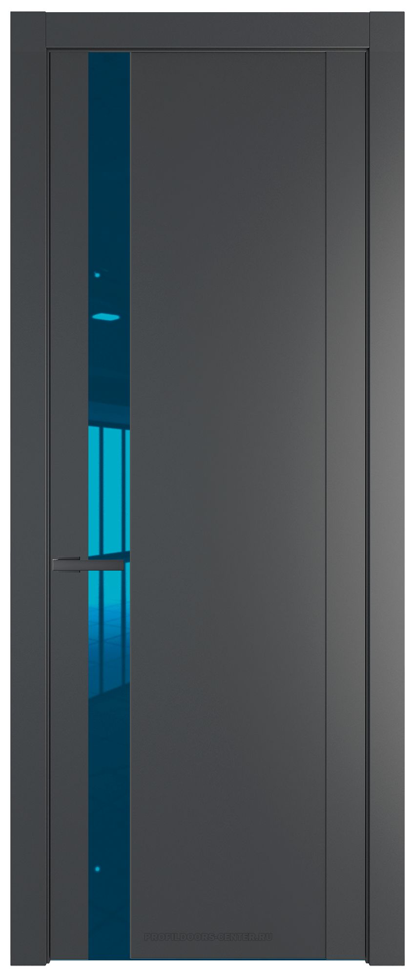 1.2P Графит Зеркало Blue молдинг Серая ночь