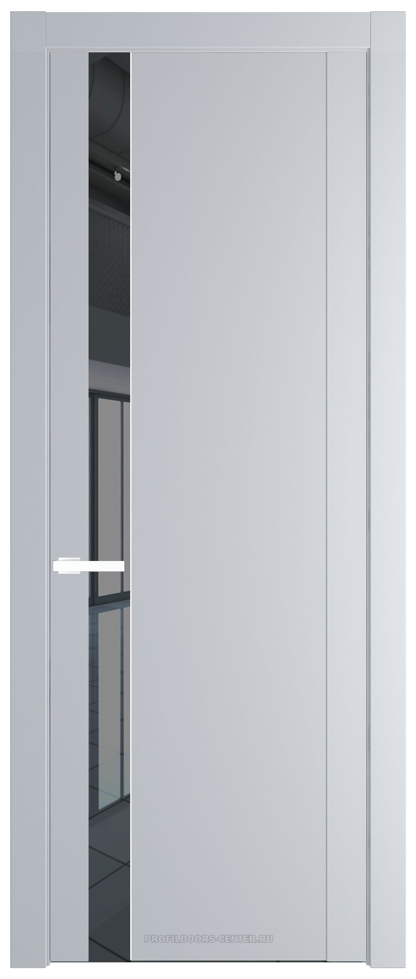 1.2P Лайт Грей Зеркало Grey молдинг Вайт