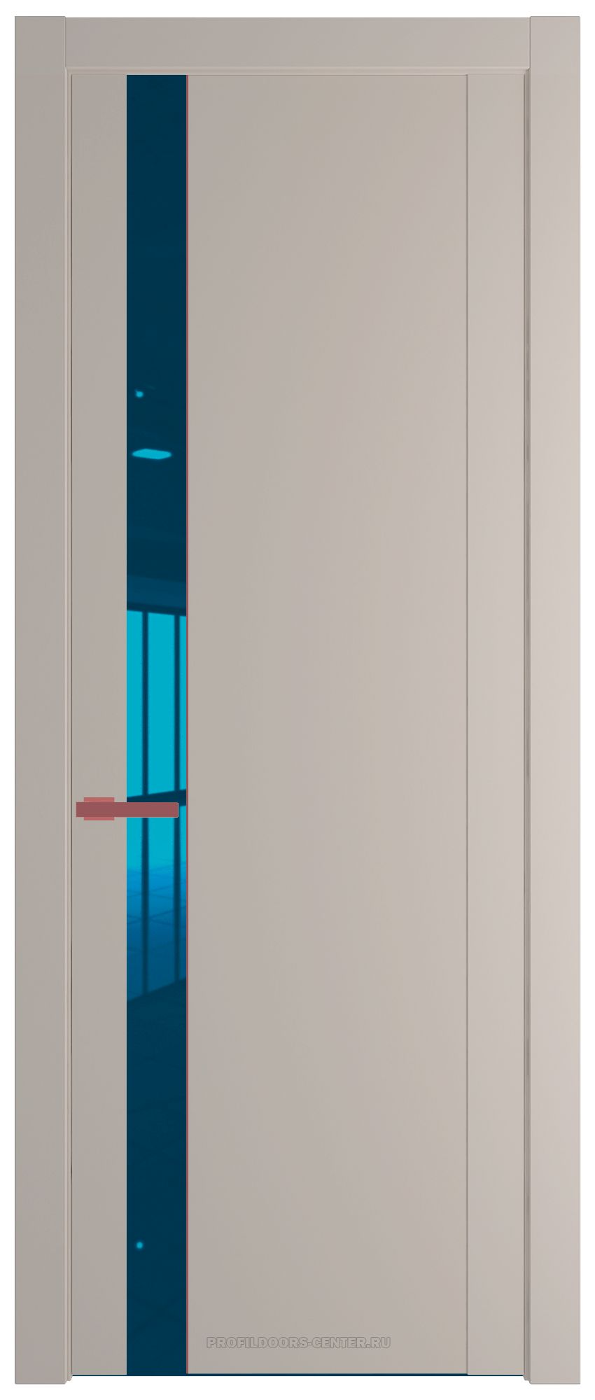 1.2P Сэнд Зеркало Blue молдинг Красный антрацит