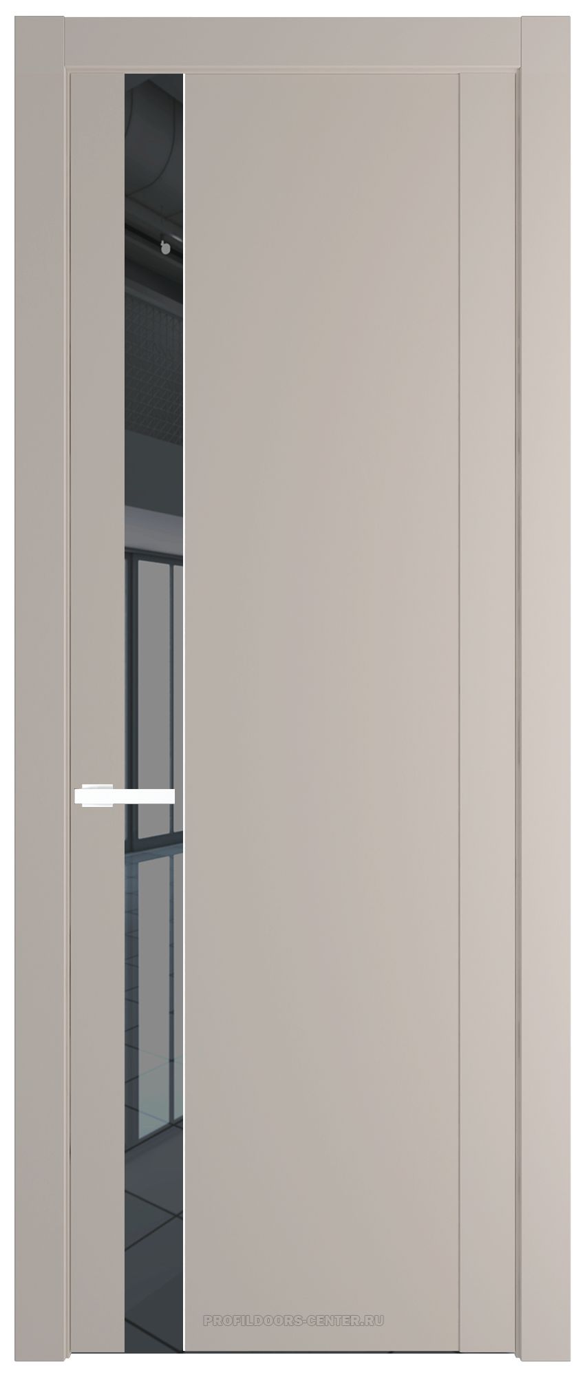 1.2P Сэнд Зеркало Grey молдинг Вайт