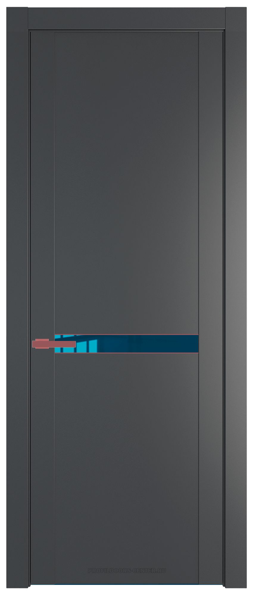 1.4P Графит Зеркало Blue молдинг Красный антрацит