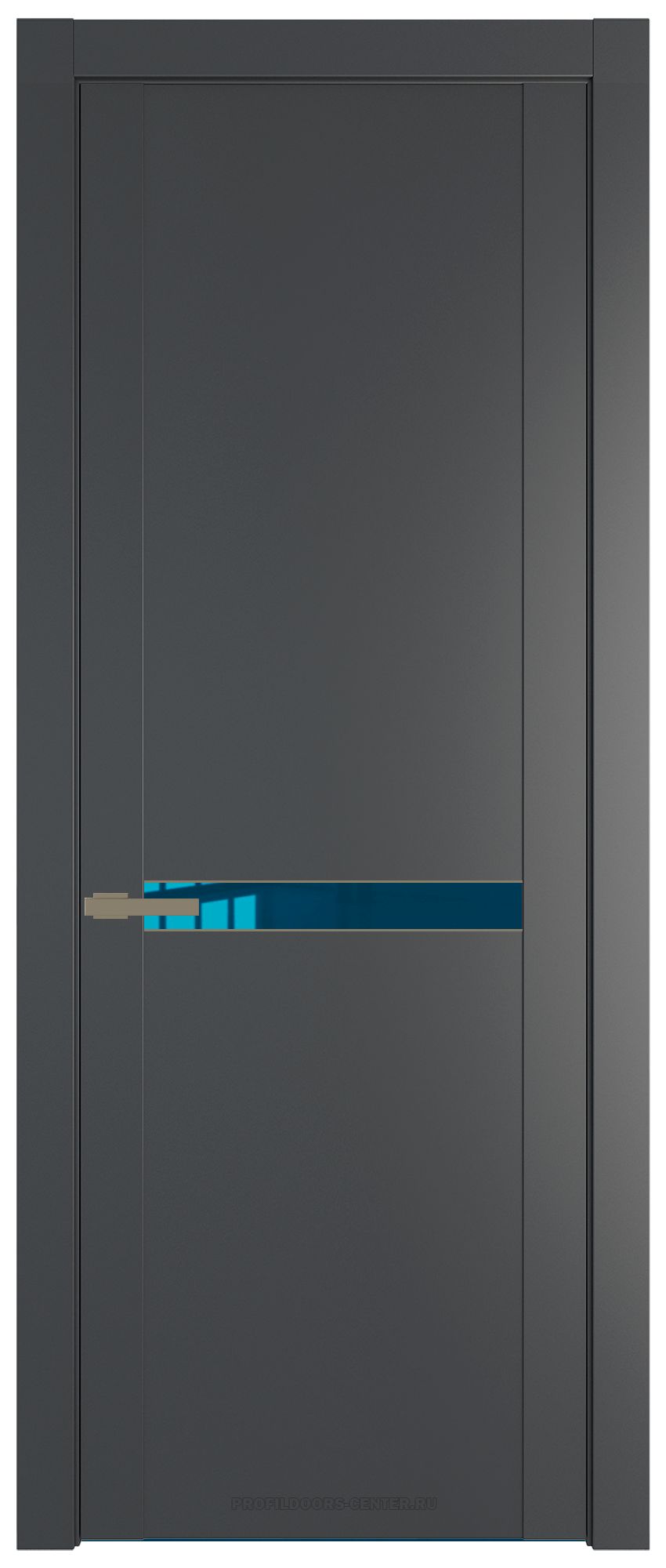 1.4P Графит Зеркало Blue молдинг Шампань