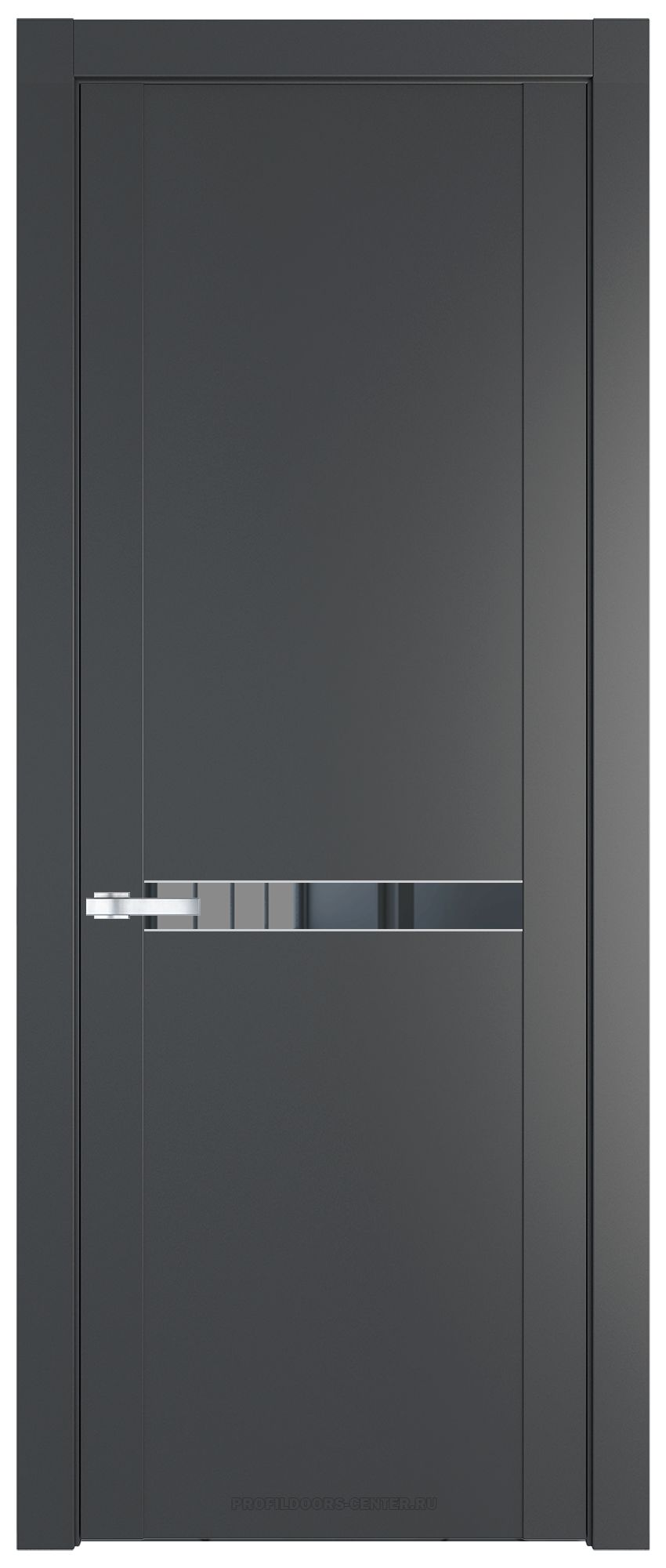1.4P Графит Зеркало Grey молдинг Серебро