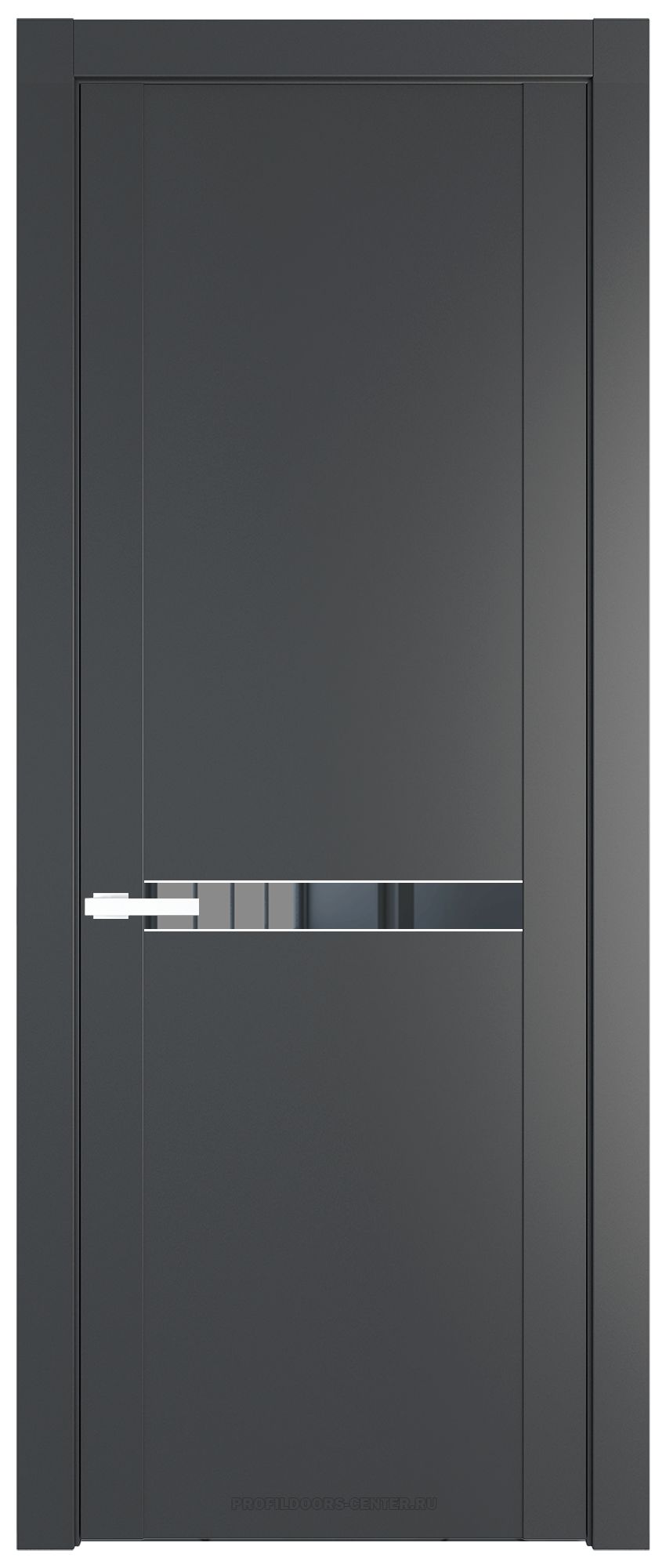 1.4P Графит Зеркало Grey молдинг Вайт