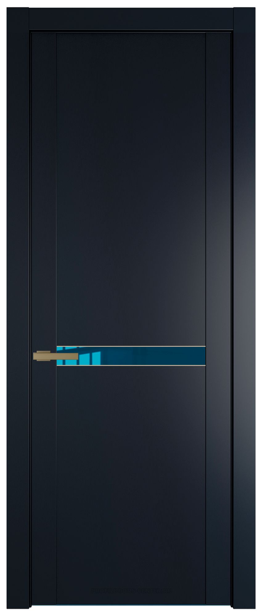 1.4P Нэви Блу Зеркало Blue молдинг Золото