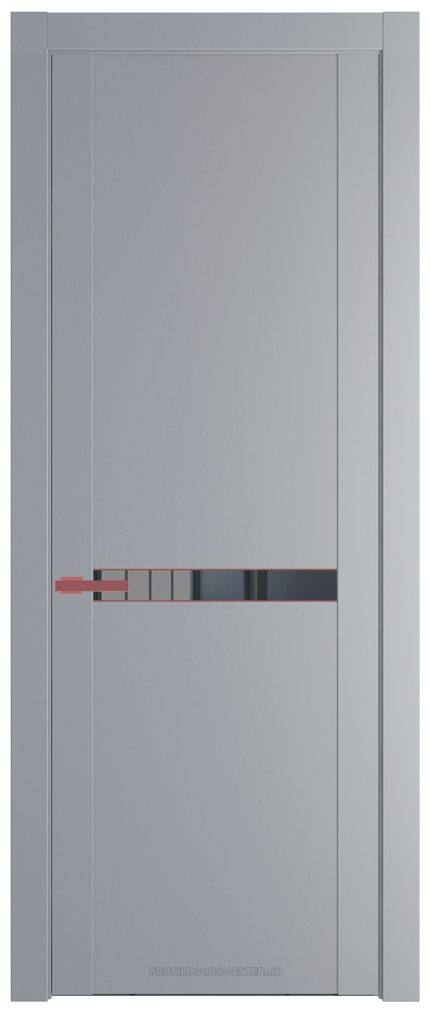 1.4P Смоки Зеркало Grey молдинг Красный антрацит