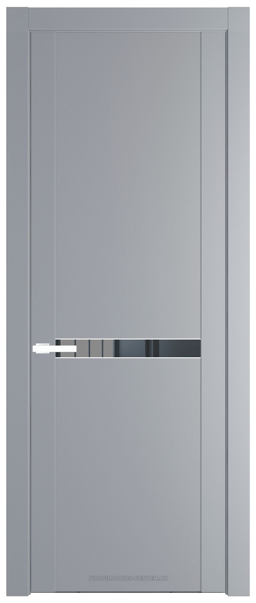 1.4P Смоки Зеркало Grey молдинг Вайт