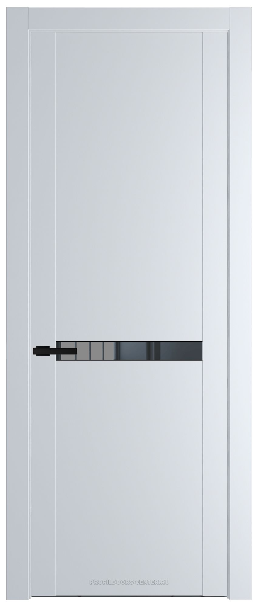 1.4P Вайт Зеркало Grey молдинг Черный матовый