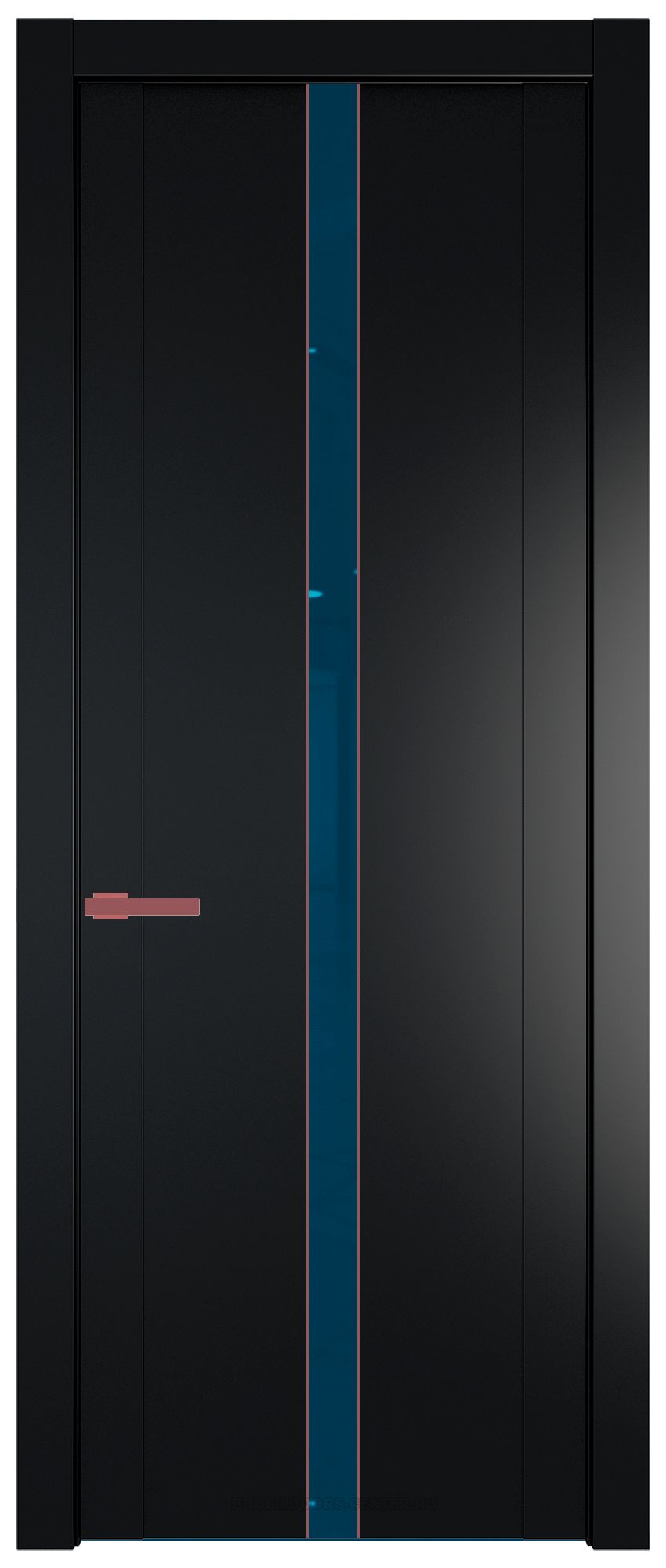 1.8P Блэк Зеркало Blue молдинг Красный антрацит