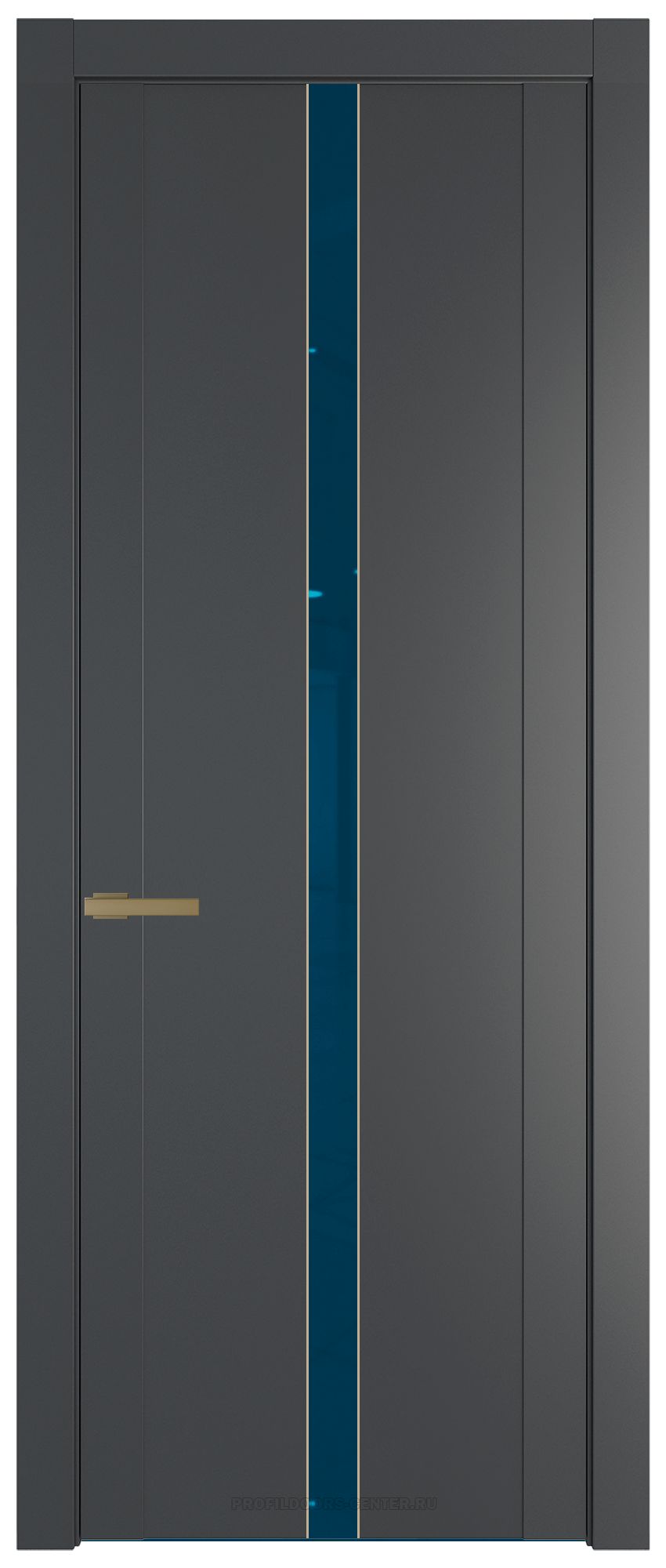 1.8P Графит Зеркало Blue молдинг Золото