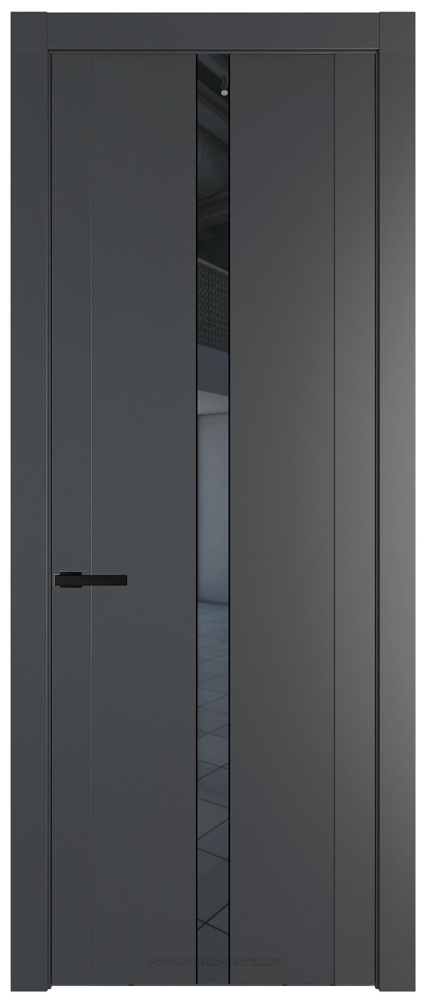 1.8P Графит Зеркало Grey молдинг Черный матовый