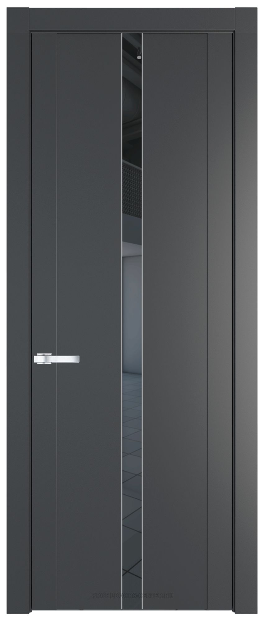 1.8P Графит Зеркало Grey молдинг Серебро