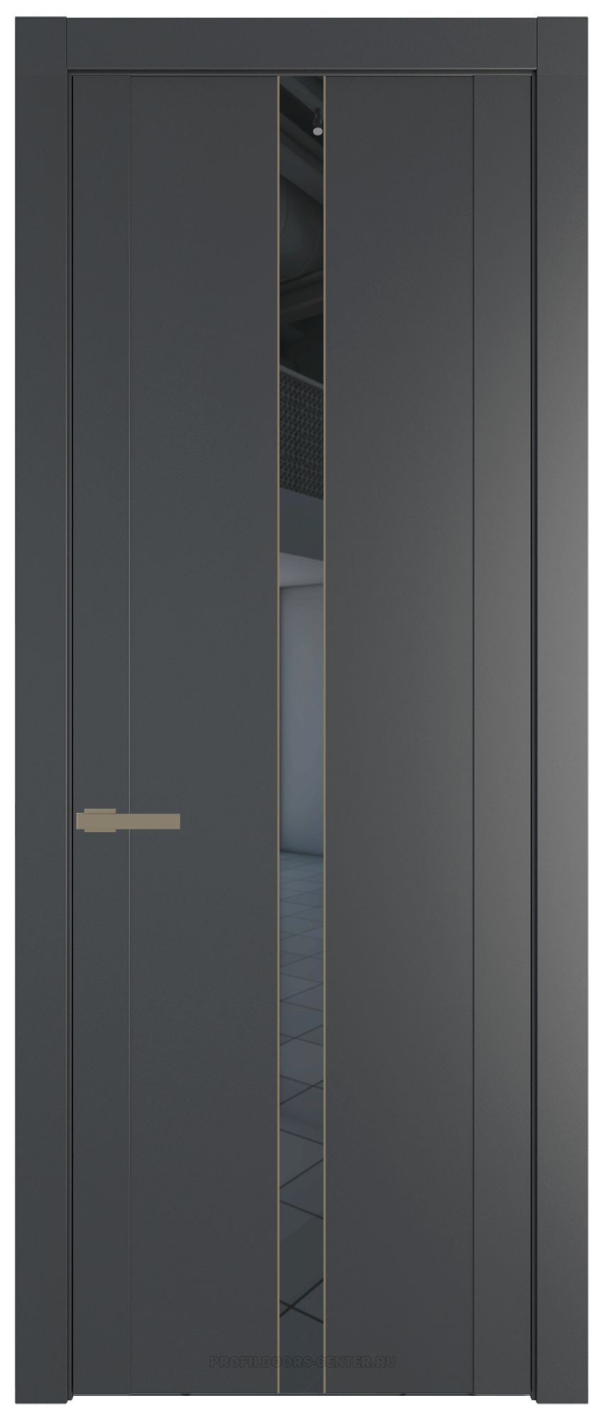 1.8P Графит Зеркало Grey молдинг Шампань