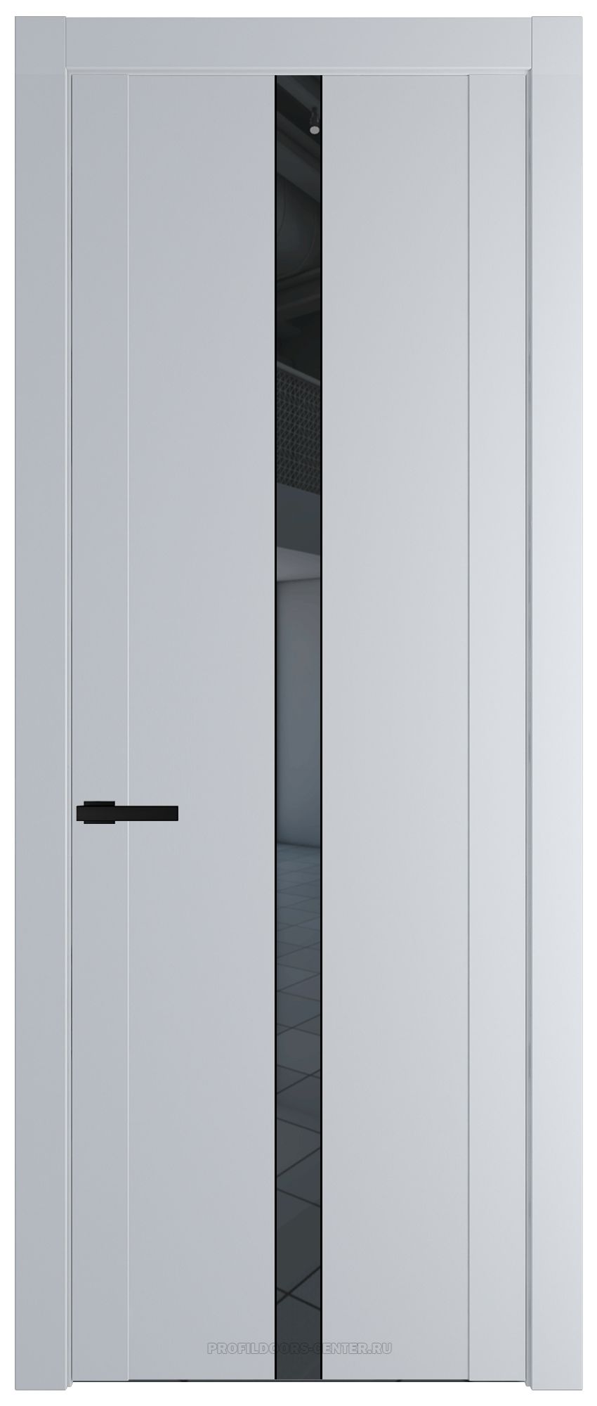 1.8P Лайт Грей Зеркало Grey молдинг Черный матовый