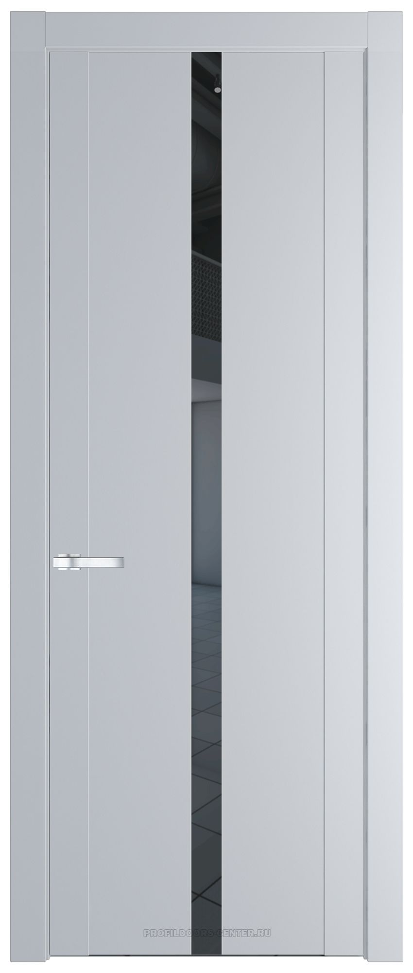 1.8P Лайт Грей Зеркало Grey молдинг Серебро