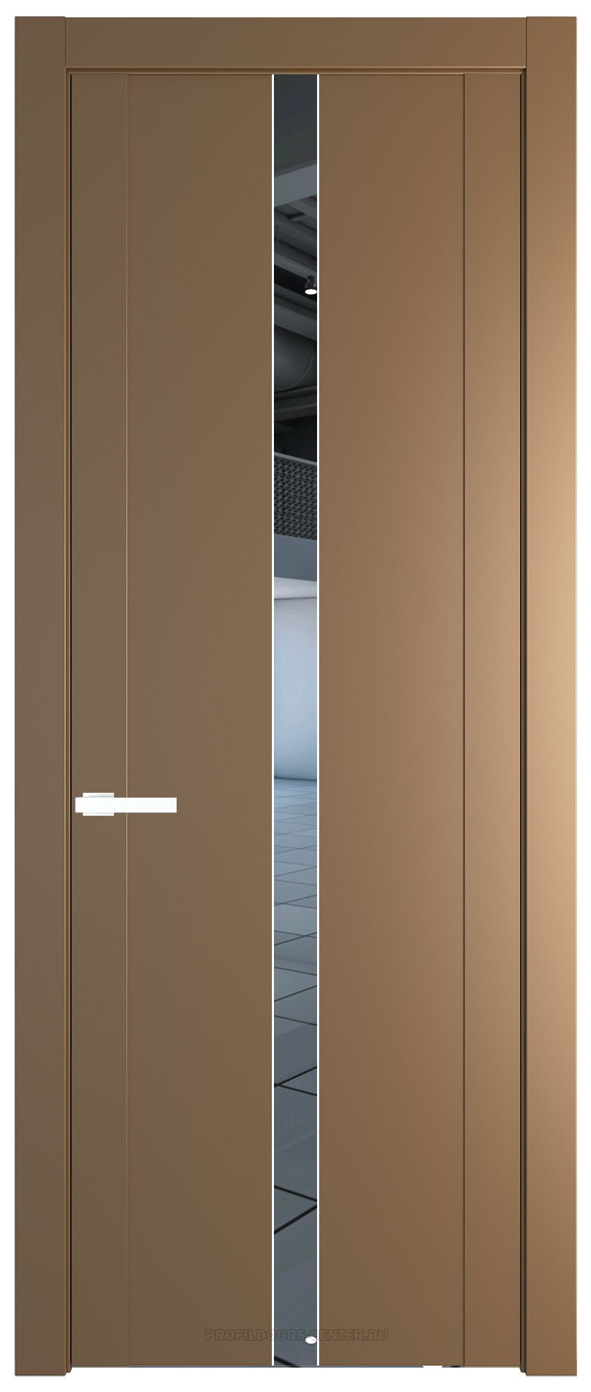 1.8P Перламутр золото Зеркало молдинг Вайт