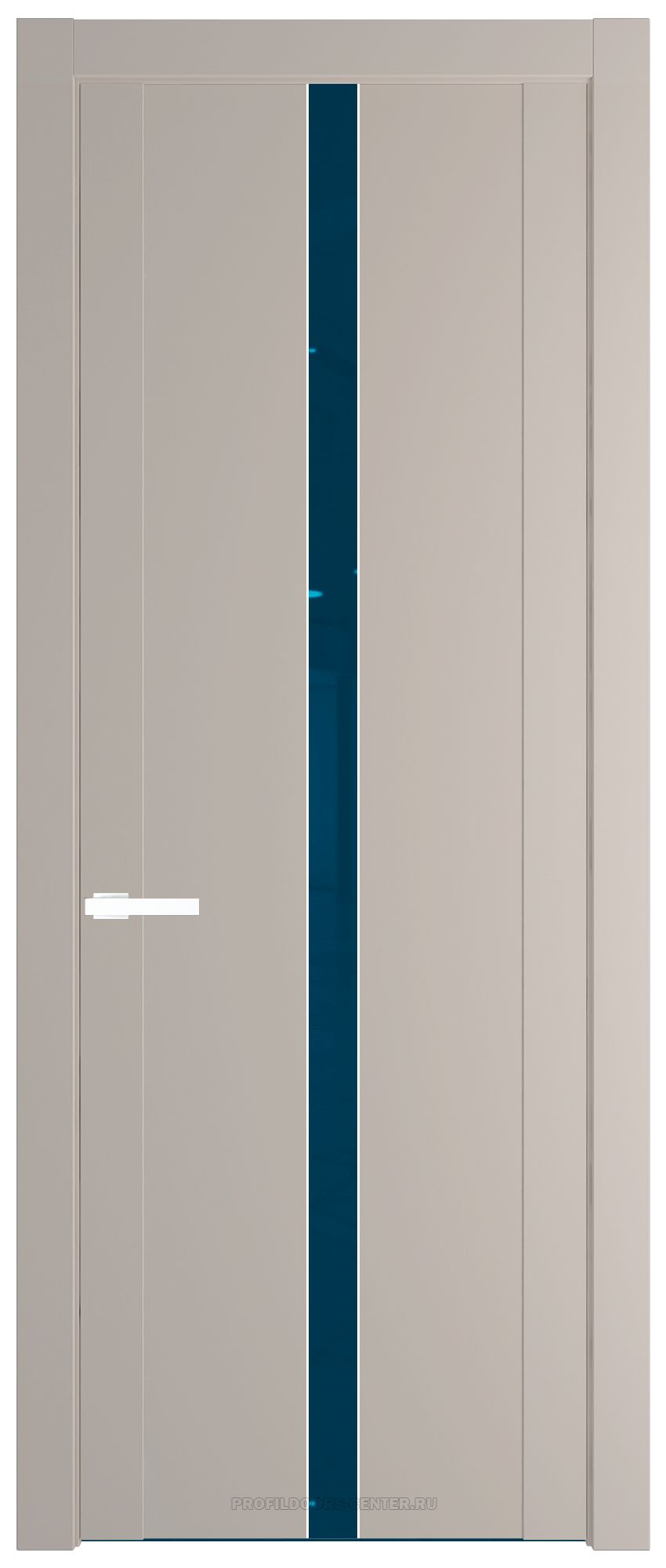 1.8P Сэнд Зеркало Blue молдинг Вайт