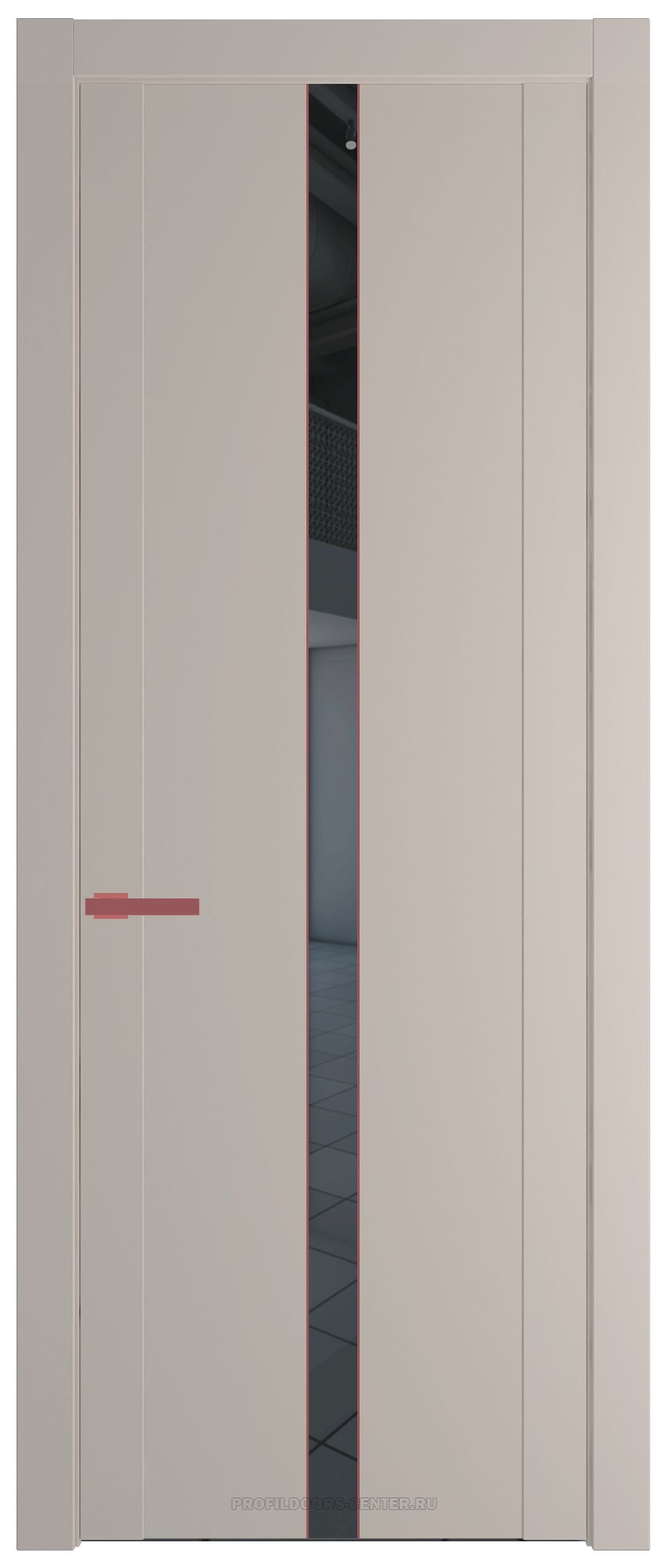 1.8P Сэнд Зеркало Grey молдинг Красный антрацит