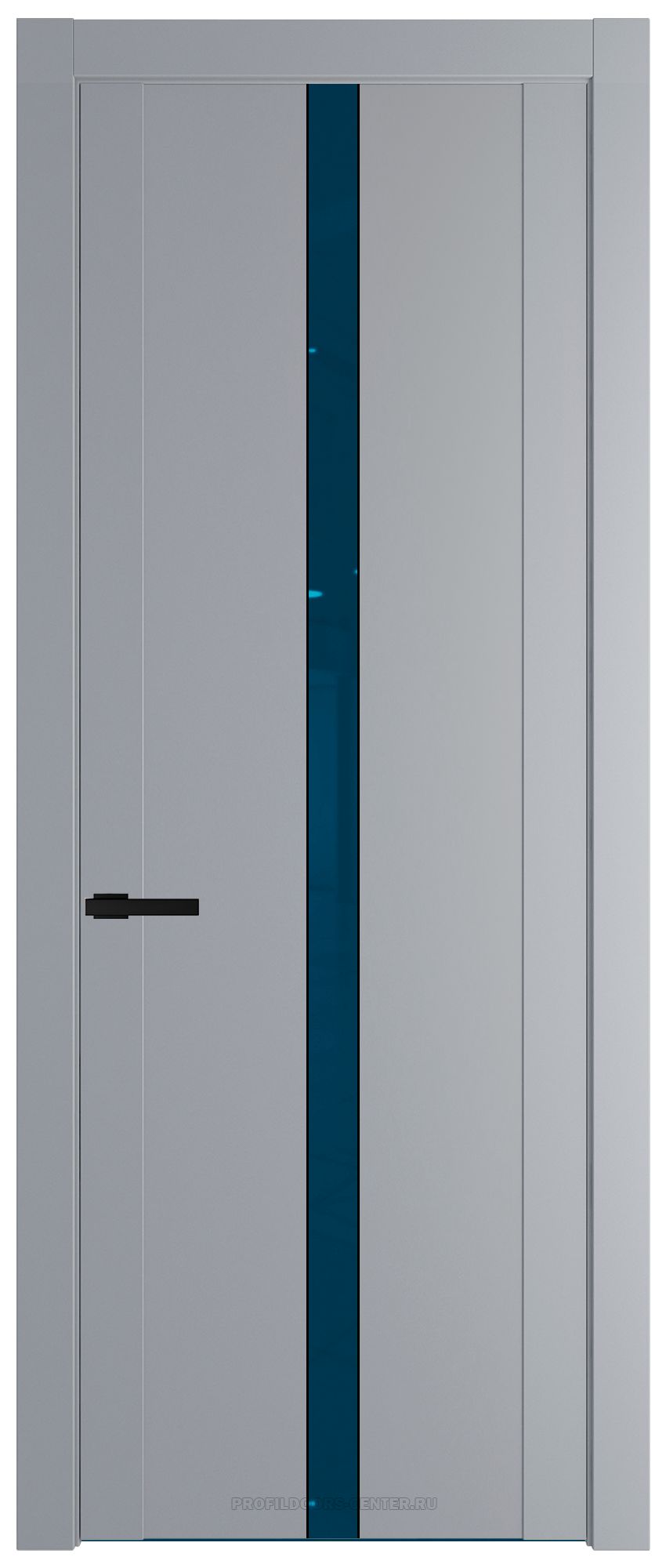 1.8P Смоки Зеркало Blue молдинг Черный матовый