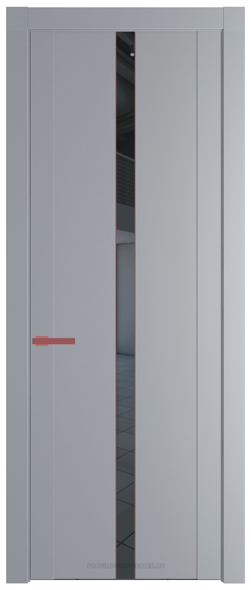 1.8P Смоки Зеркало Grey молдинг Красный антрацит