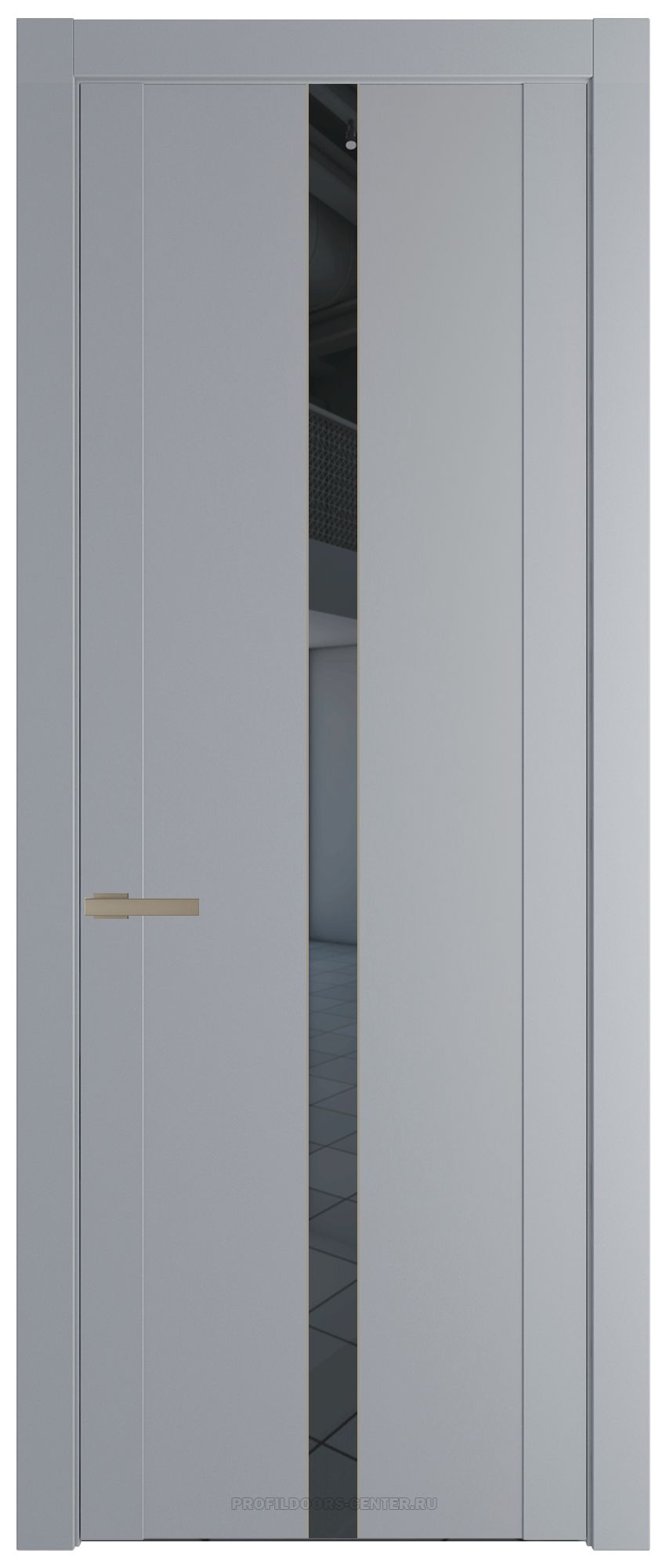 1.8P Смоки Зеркало Grey молдинг Никель матовый