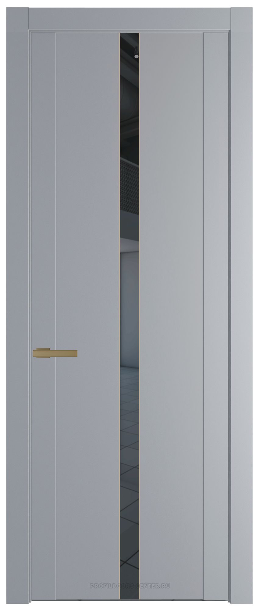 1.8P Смоки Зеркало Grey молдинг Золото