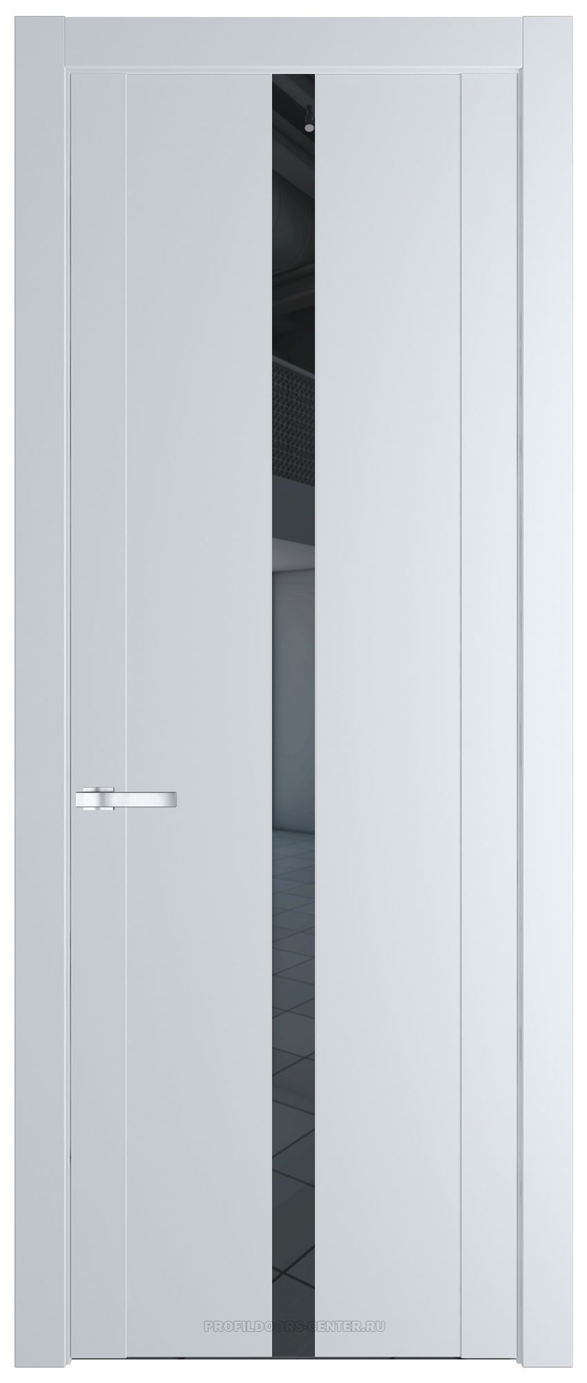 1.8P Вайт Зеркало Grey молдинг Серебро
