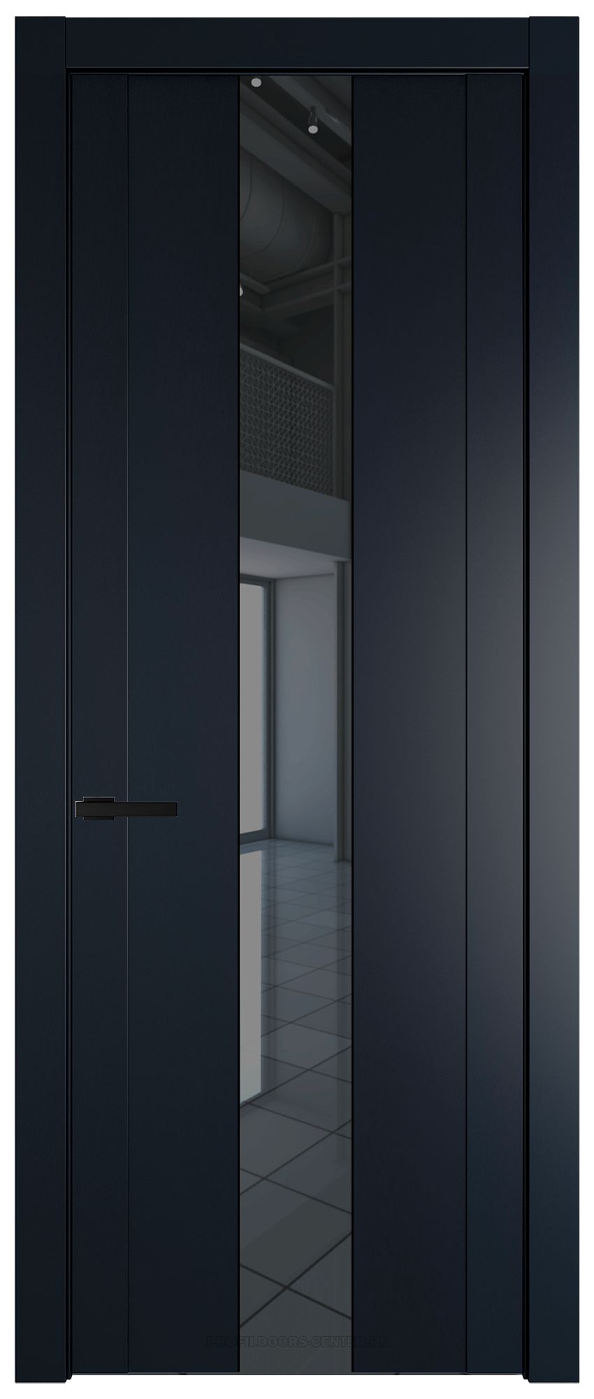 1.9P Нэви Блу Зеркало Grey молдинг Черный матовый