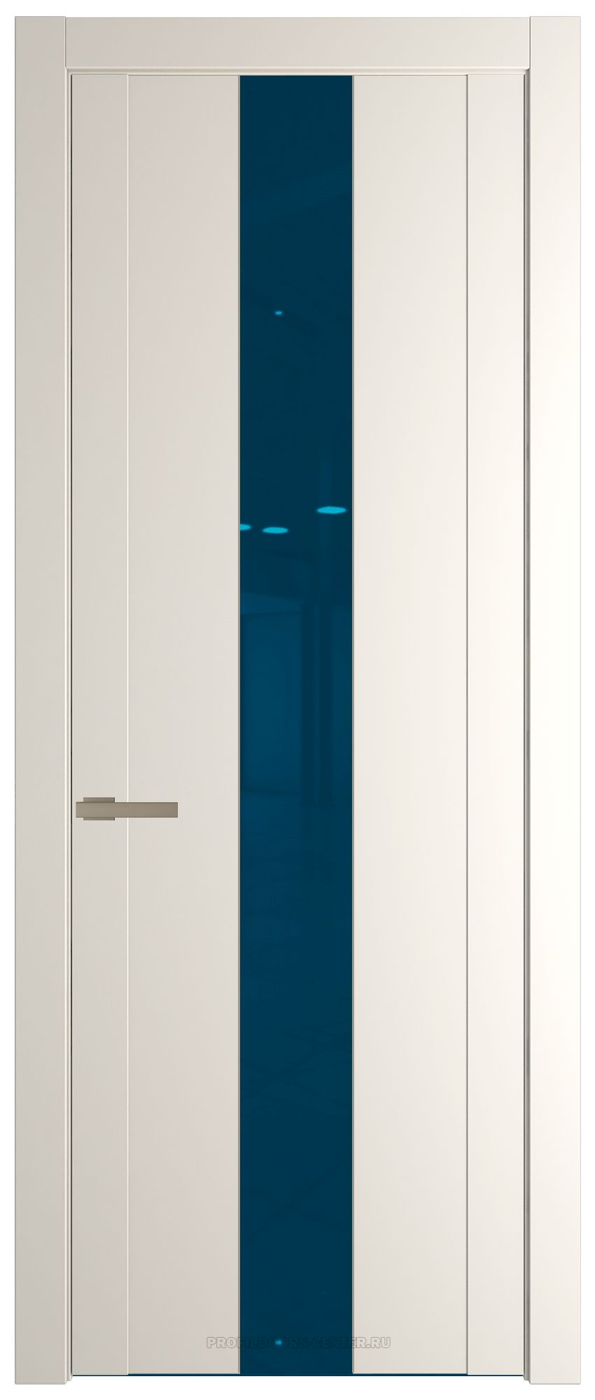 1.9P Перламутр белый Зеркало Blue молдинг Никель матовый
