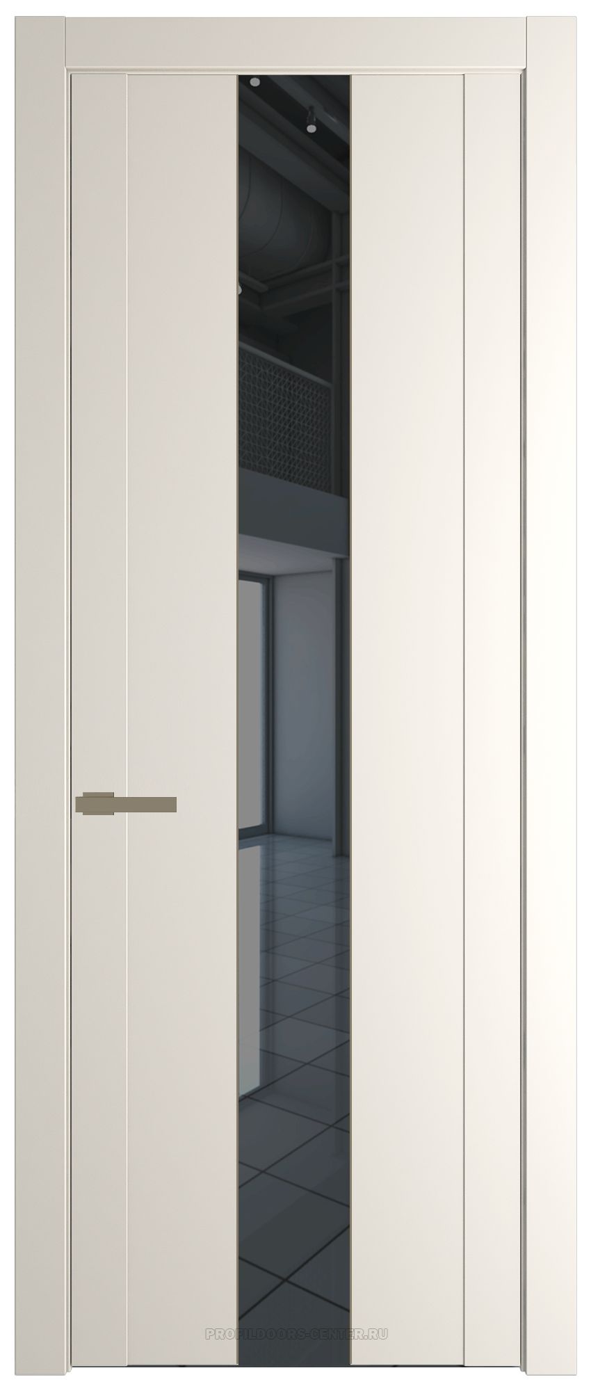 1.9P Перламутр белый Зеркало Grey молдинг Шампань
