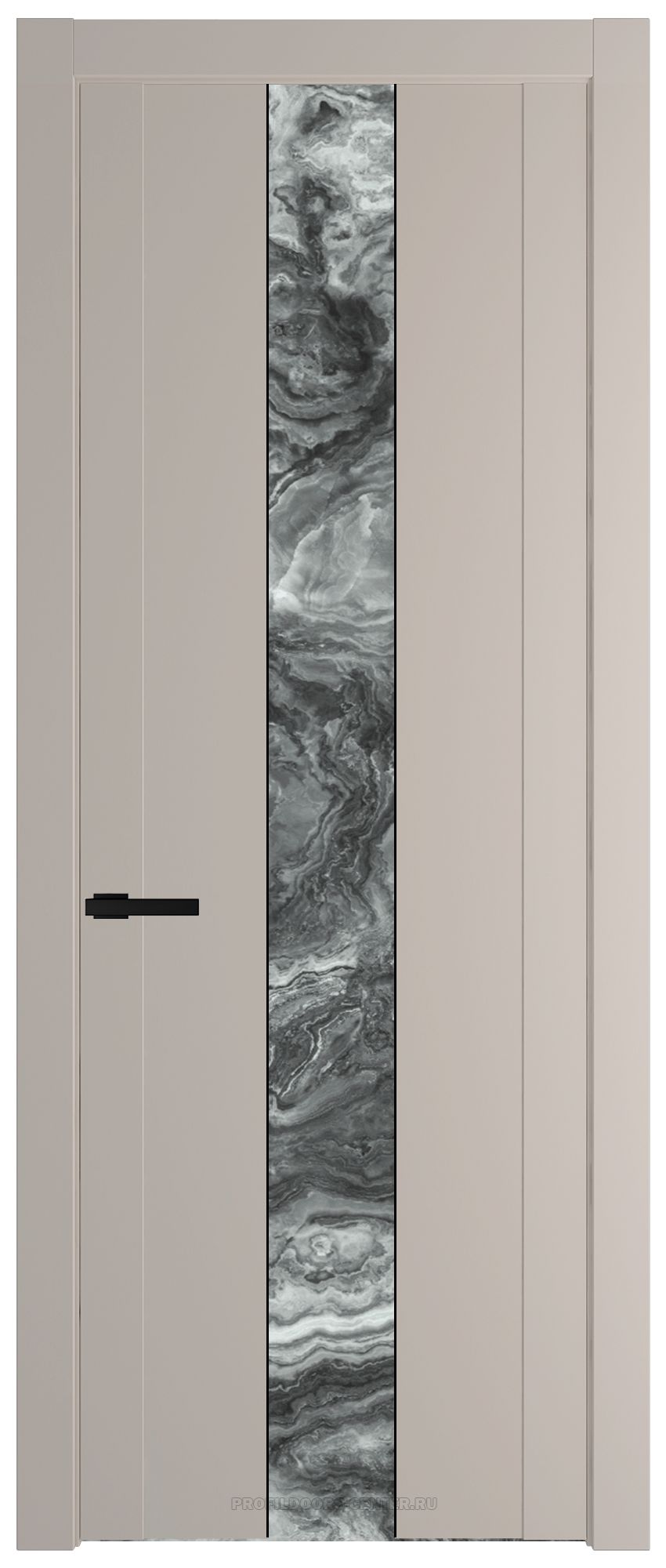 1.9P Сэнд Атриум серебро молдинг Черный матовый