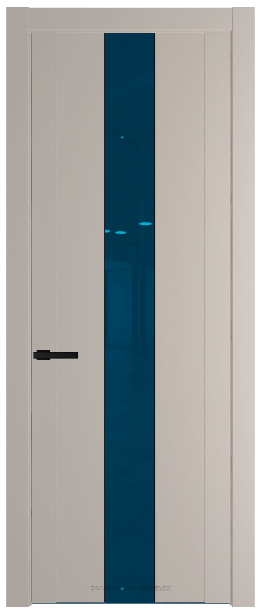 1.9P Сэнд Зеркало Blue молдинг Черный матовый