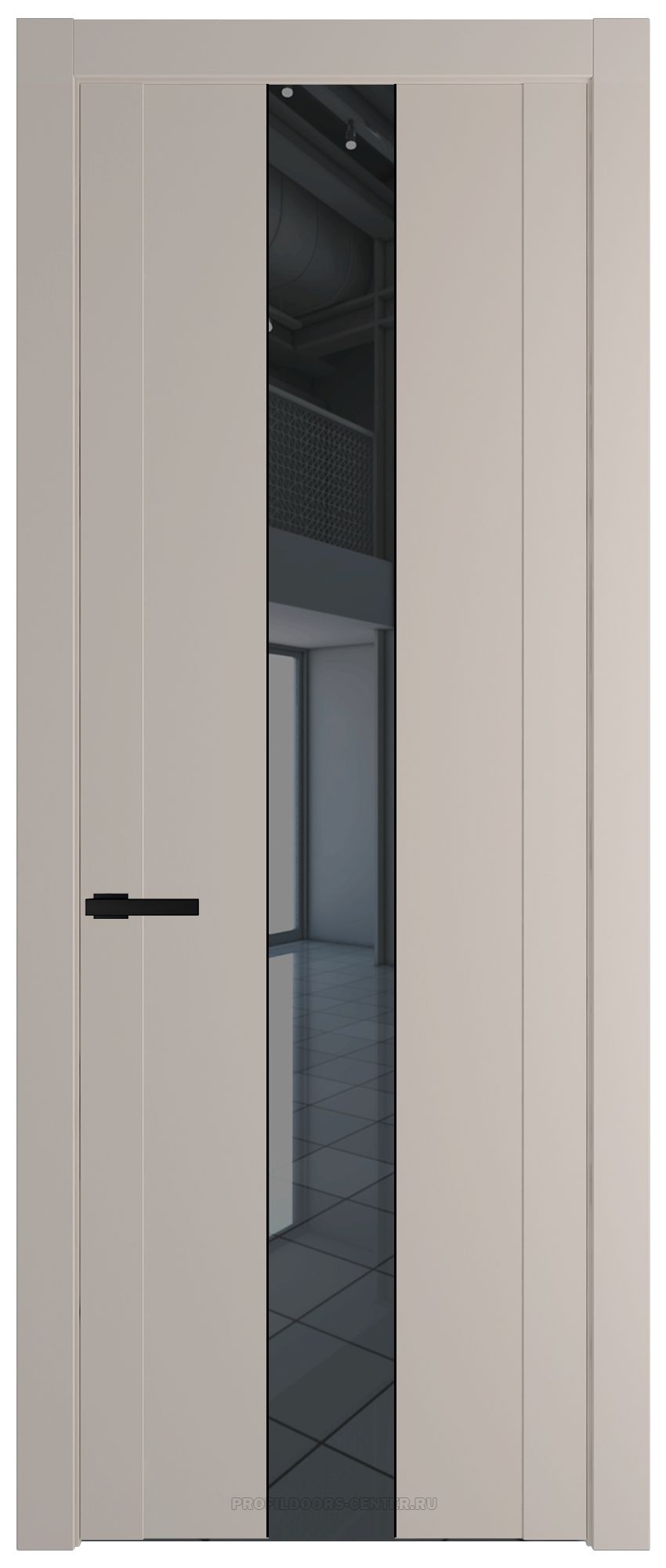 1.9P Сэнд Зеркало Grey молдинг Черный матовый