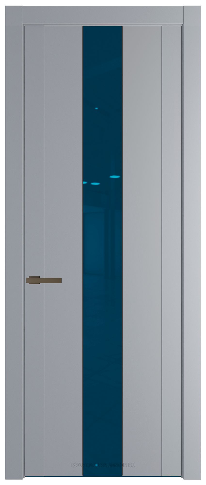 1.9P Смоки Зеркало Blue молдинг Деорэ
