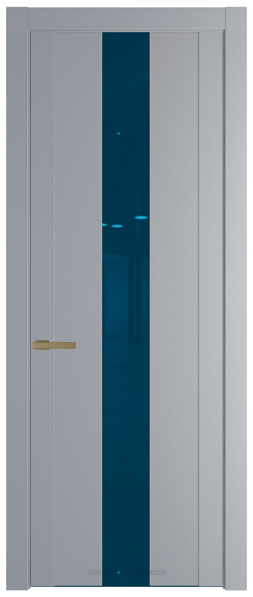 1.9P Смоки Зеркало Blue молдинг Золото