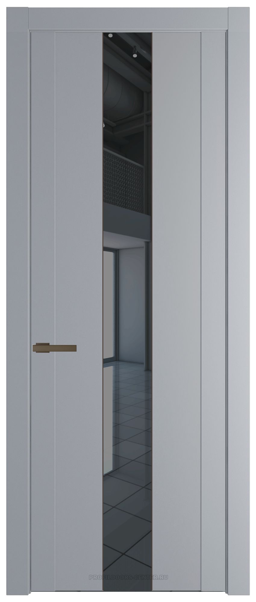 1.9P Смоки Зеркало Grey молдинг Деорэ
