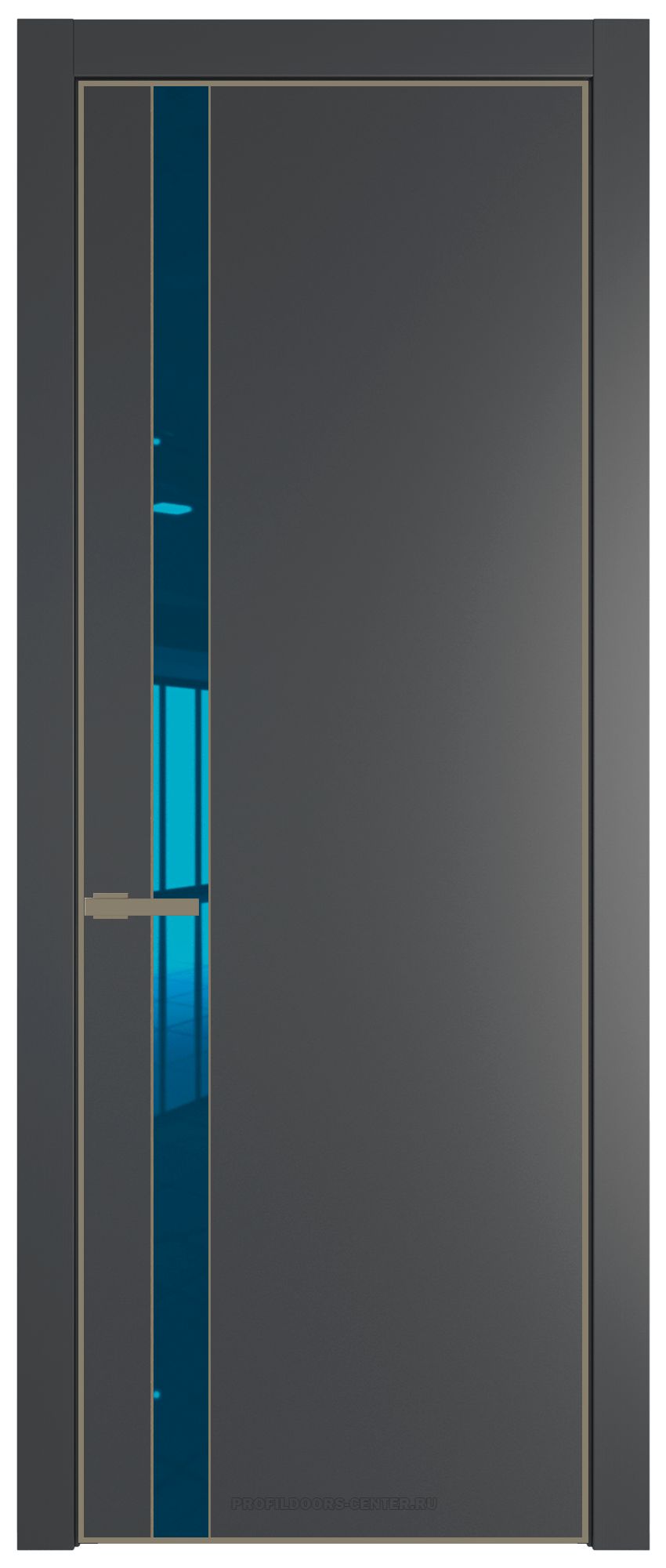 18 PE с вставкой из стекла зеркало blue Графит с алюминиевой кромкой Шампань