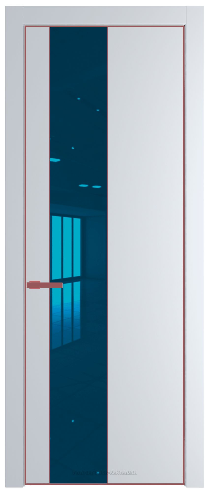 19 PE с вставкой из стекла зеркало blue Вайт с алюминиевой кромкой Красный антрацит